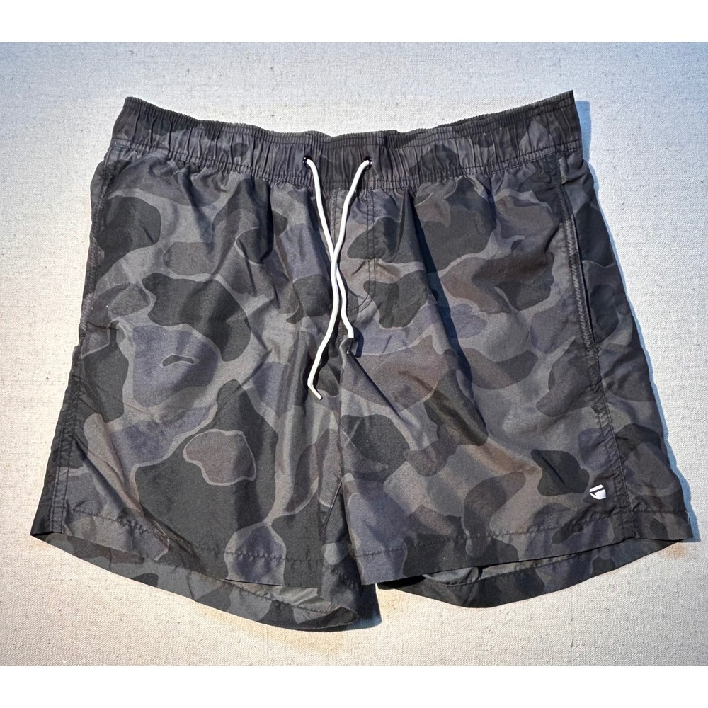 G-Star Raw Dirik Swim Shorts Mens Large Camo Grey Black Board Shorts